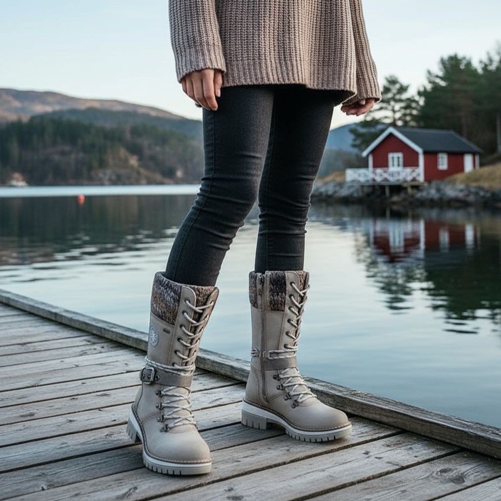 Carolina – Sidelang glidelås Twist - støvler - Jaxel & Jess