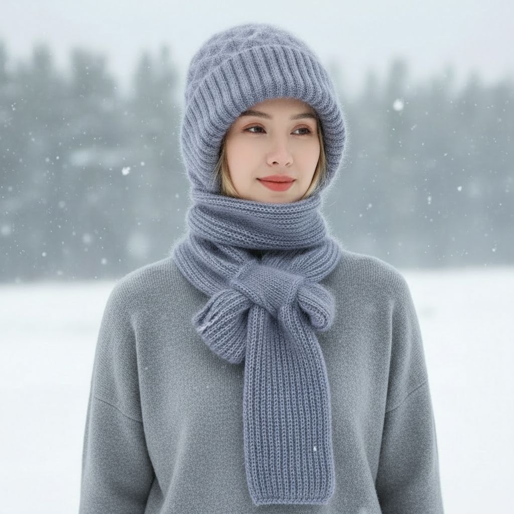 Abelina – Integrert hørselvern Vindbestandig lue skjerf - Jaxel & Jess