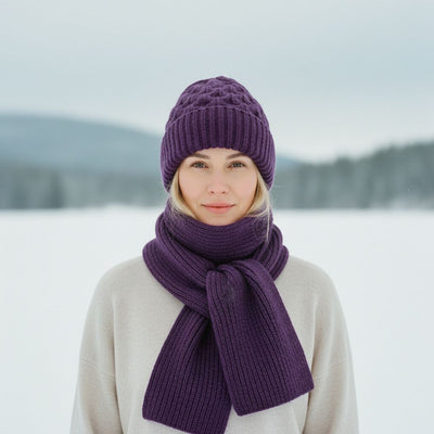 Abelina – Integrert hørselvern Vindbestandig lue skjerf - Jaxel & Jess