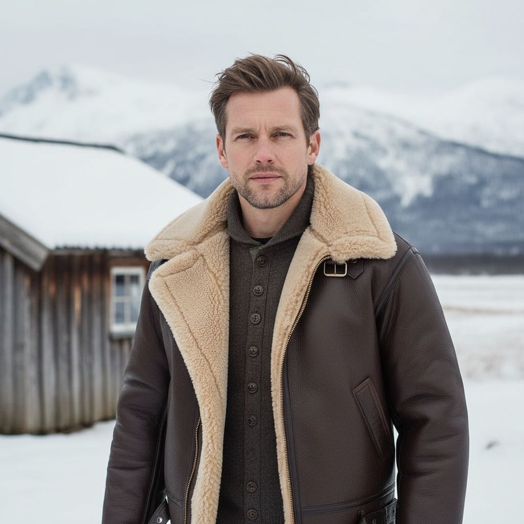 Fletcher | Premium Lammeskinnsjakke - Jaxel & Jess