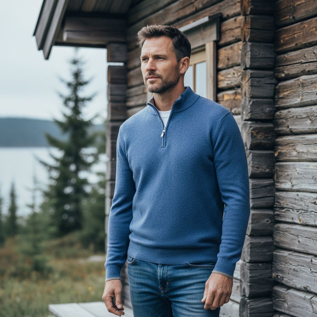 HARVIN | HERRES ELEGANTE ZIP - UP GENSER - Jaxel & Jess