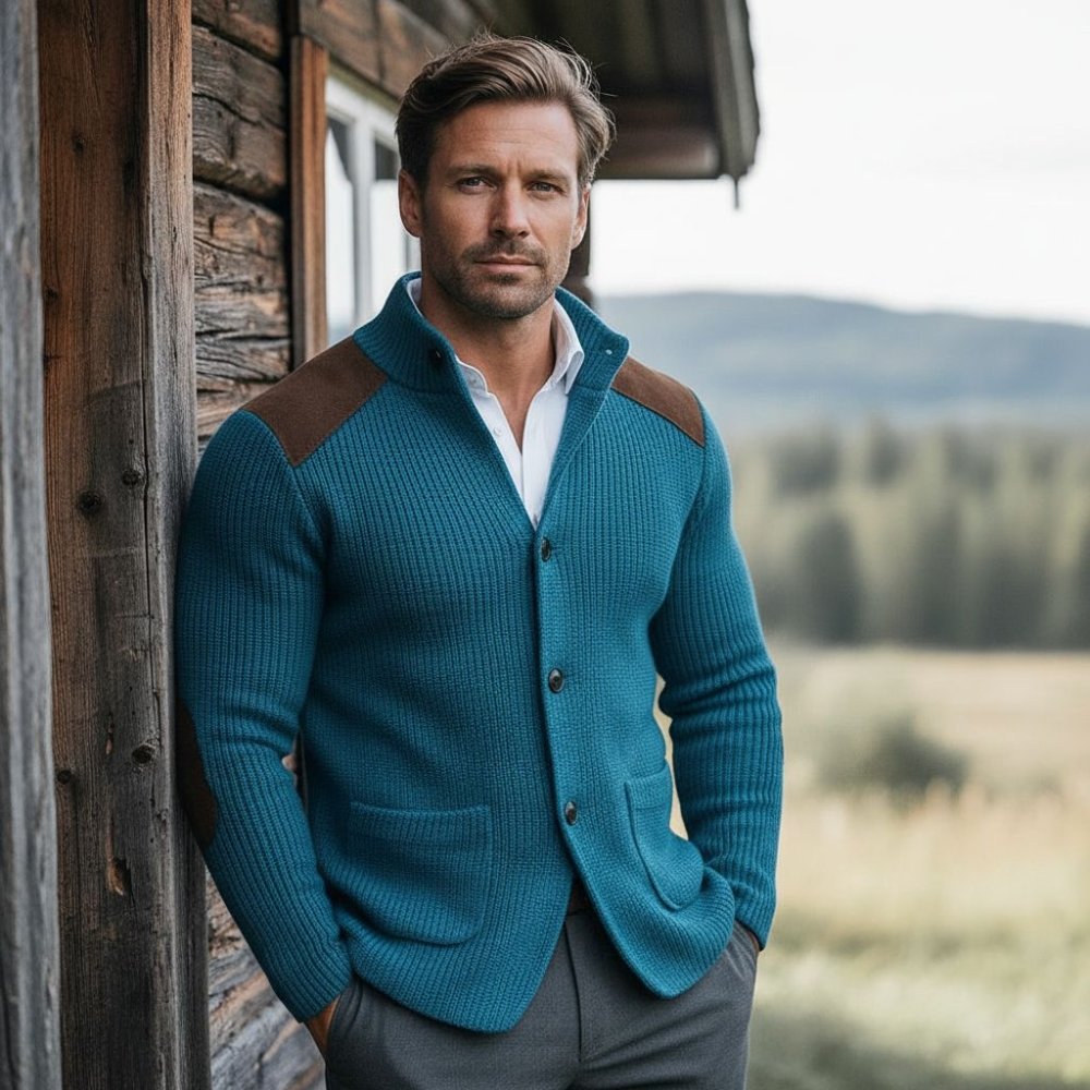 ROSSI ROMA | BLÅSER I STRUKTURERT STRIKK - Jaxel & Jess