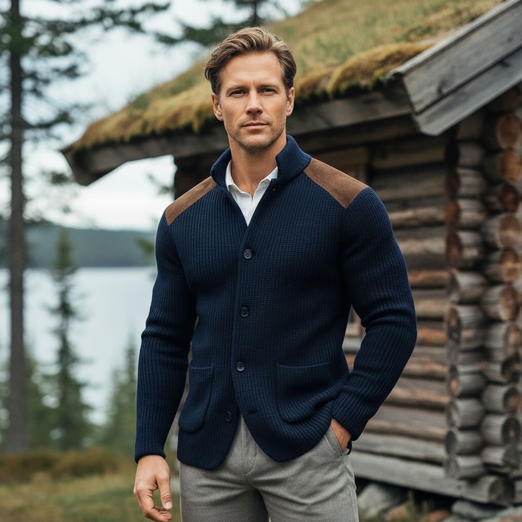 ROSSI ROMA | BLÅSER I STRUKTURERT STRIKK - Jaxel & Jess