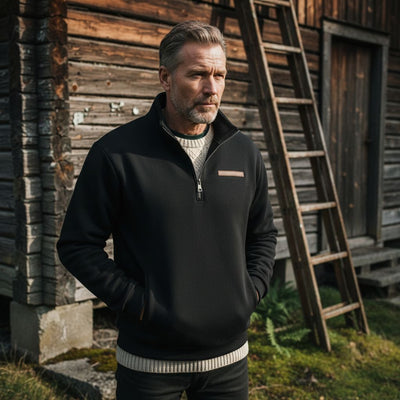 Adrien™ - Uformell fleecegenser for menn - Jaxel & Jess