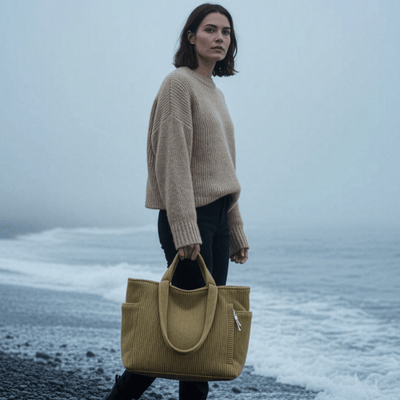 Maria | Ribbet håndveske med snørdetaljer - Jaxel & Jess