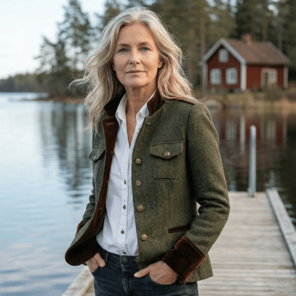 Dianeli | Elegant jakke med detaljer i fløyel - Jaxel & Jess