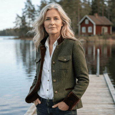 Dianeli | Elegant jakke med detaljer i fløyel - Jaxel & Jess