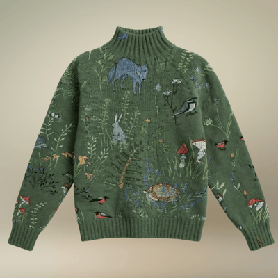 Monica | Brodert Genser med Naturdetaljer - Jaxel & Jess