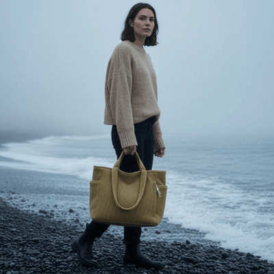 Maria | Ribbet håndveske med snørdetaljer - Jaxel & Jess