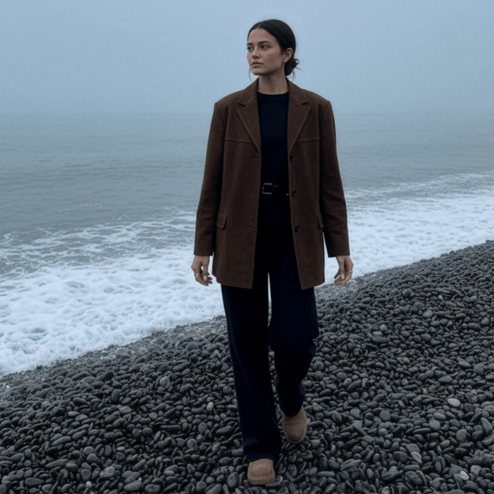 Asta™ - Luksuriøs Vintage Semsket Blazer - Jaxel & Jess