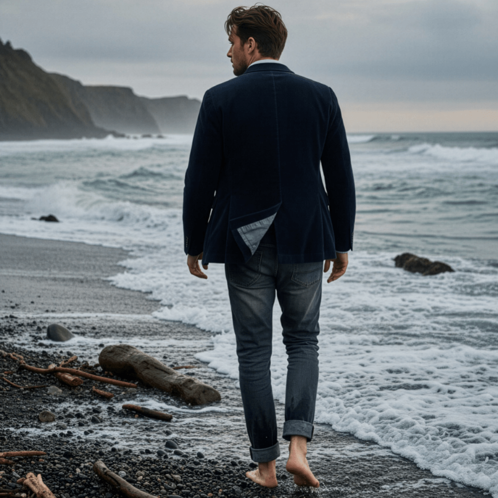 Lars™ | To - delt sett: Blazer og vest i fløyel - Jaxel & Jess