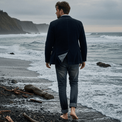 Lars™ | To - delt sett: Blazer og vest i fløyel - Jaxel & Jess