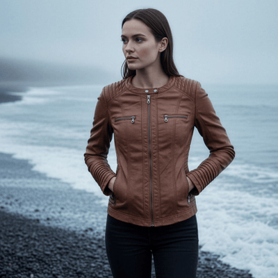 Monika | Robust og elegant skinnjakke - Jaxel & Jess